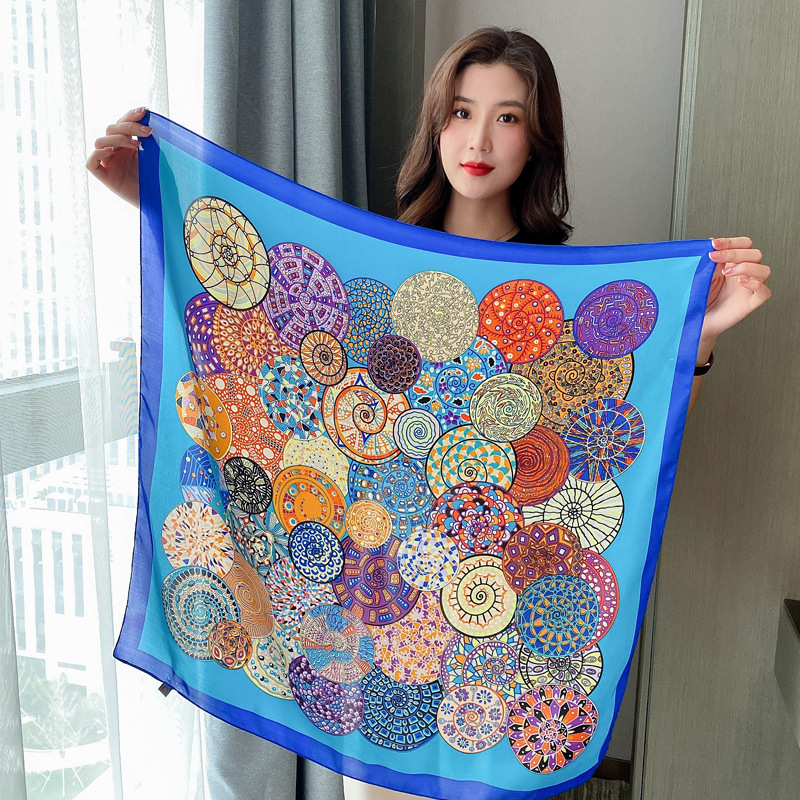 Khăn Lụa quàng cổ Vuông 90x90 Cm Choàng Vai - Khăn lụa Nikendo  KL2