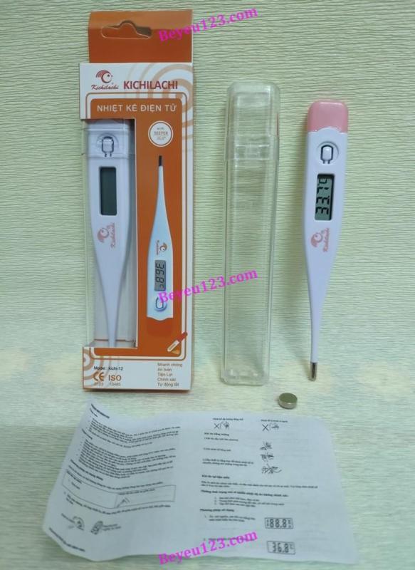 Giá bán (Tặng kèm theo 1 pin sơ cua) Nhiệt kế điện tử 15 giây - KICHILACHI (Công nghệ Nhật) (Tốt và rẻ so với Omron, Microlife, Beurer, iMedicare, Combi, Medilife, Hubdic, Polygreen, Xiaomi)