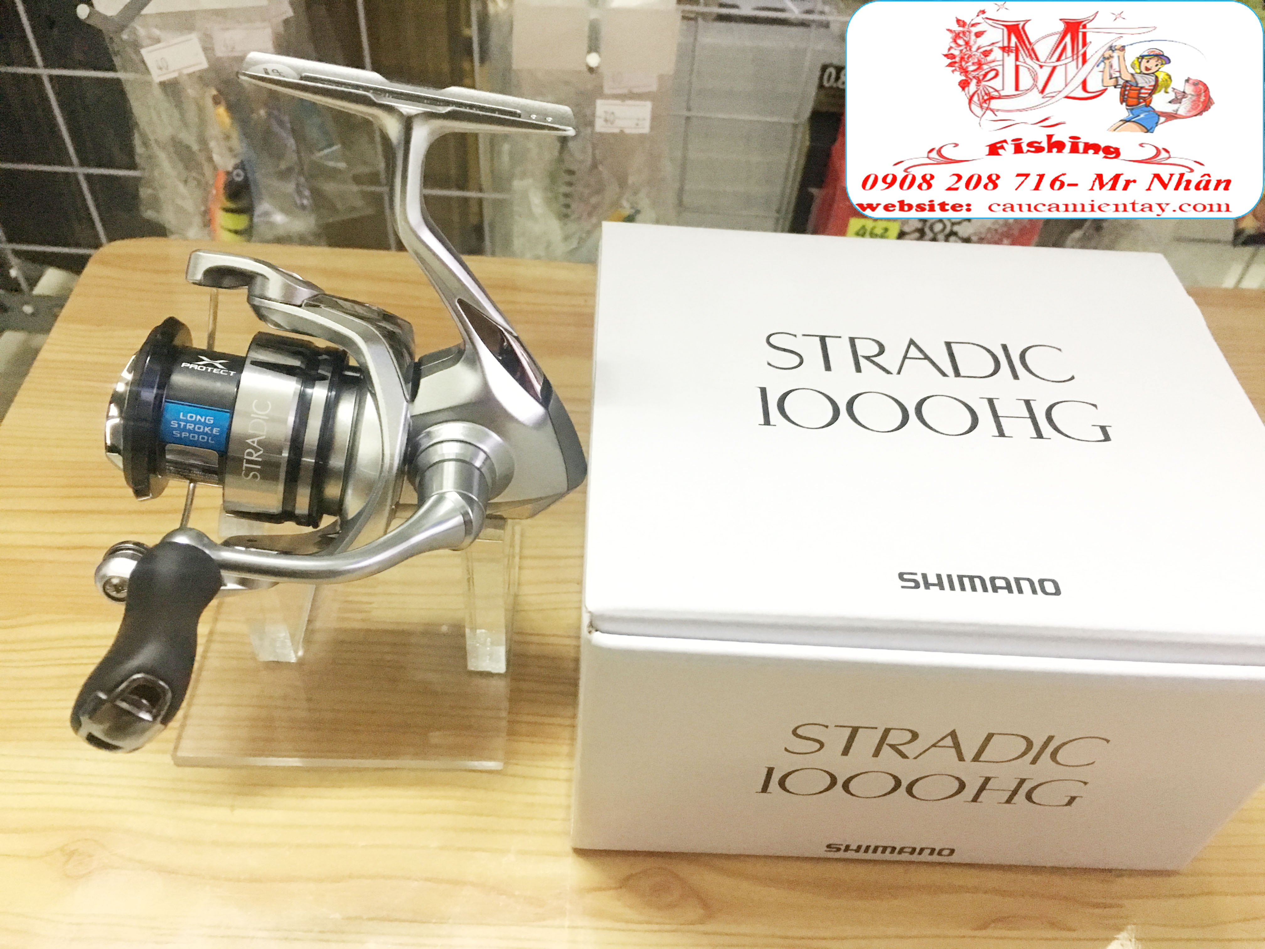 [HCM]Máy Câu Đứng Shimano Stradic 1000HG FL