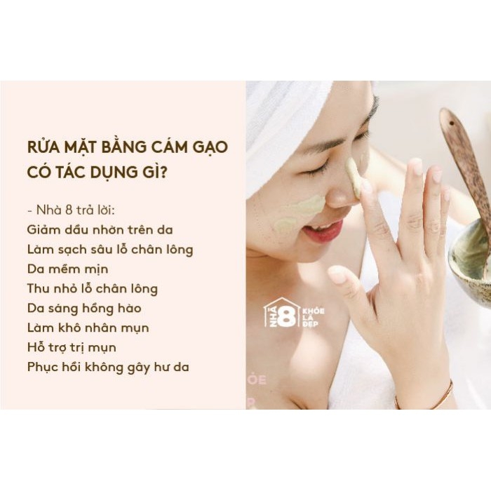 Bột Cám Gạo 100% Nguyên Chất Mộc Nhiên