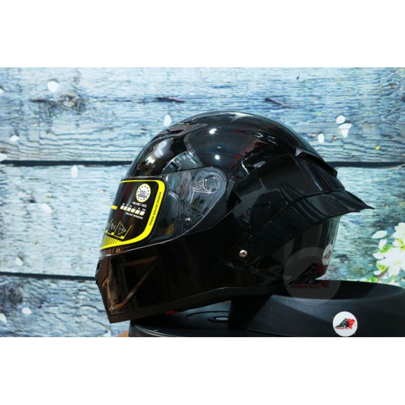 Mũ bảo hiểm fullface 2 kính roc 03 đen bóng