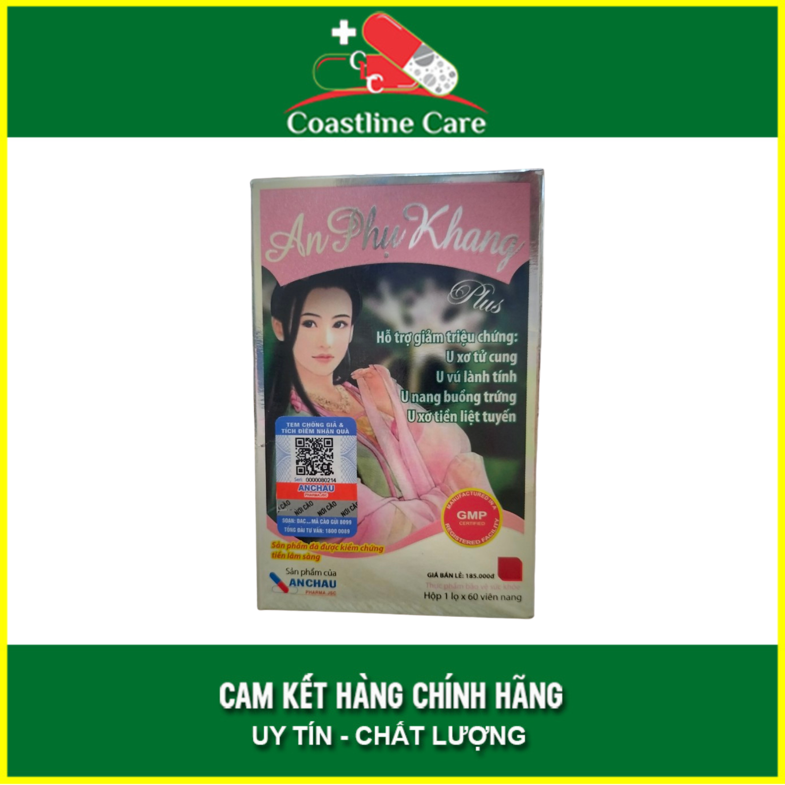 An Phụ Khang An Châu Plus Mới - 60 viên uống giảm u xơ u nang dành cho phụ nữ - coastlinecare pharmacy