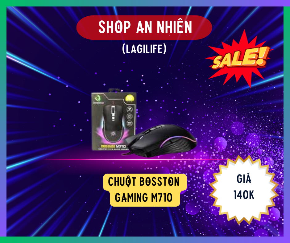 Chuột Bosston Gaming M710 chuyên game cao cấp