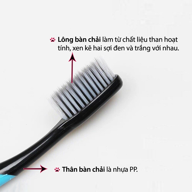 Combo 10 bàn chải than tre Bossi Hàn Quốc