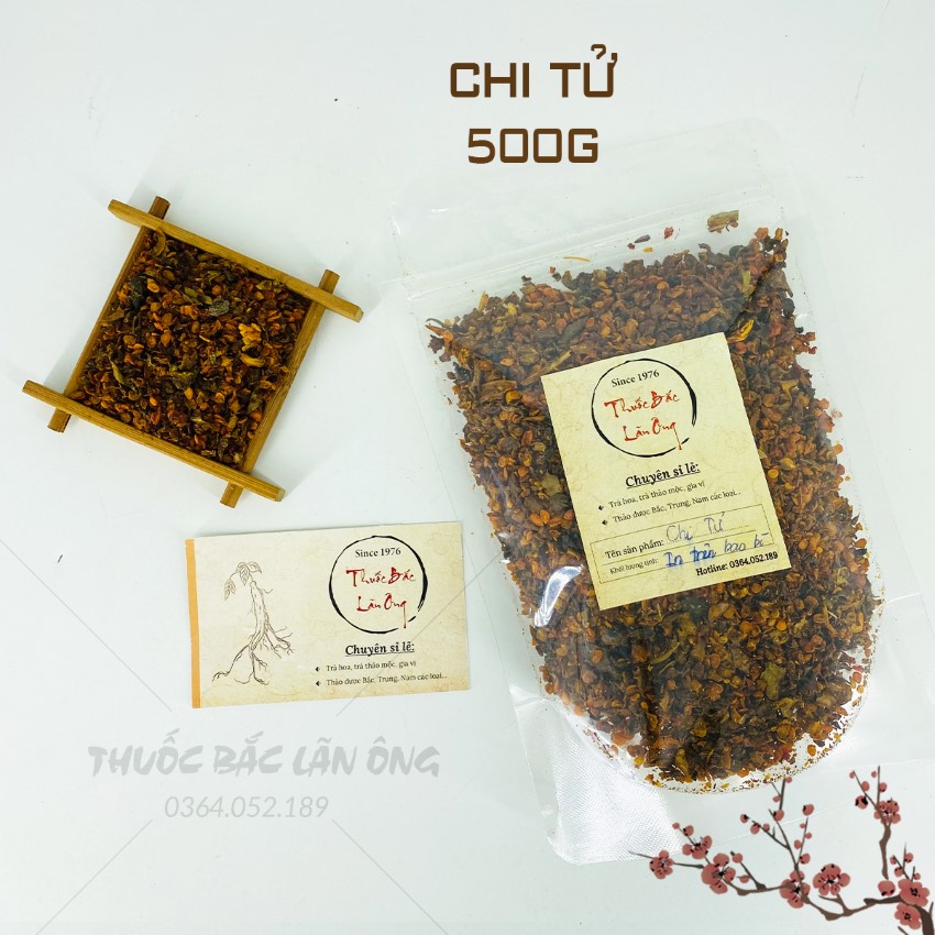 Hạt dành dành tạo màu 500g