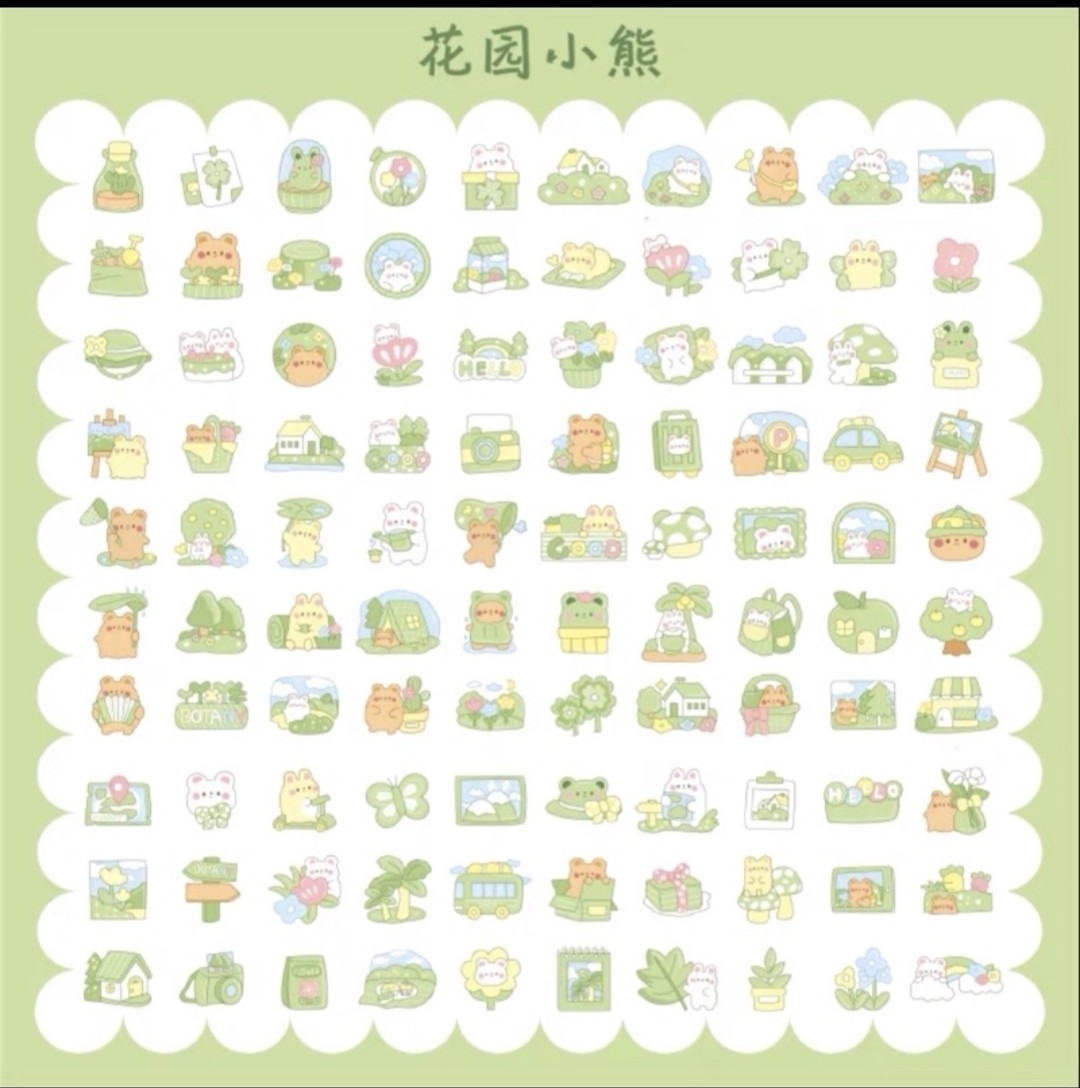 Set Sticker 200 miếng (100 mẫu x 2 miếng)