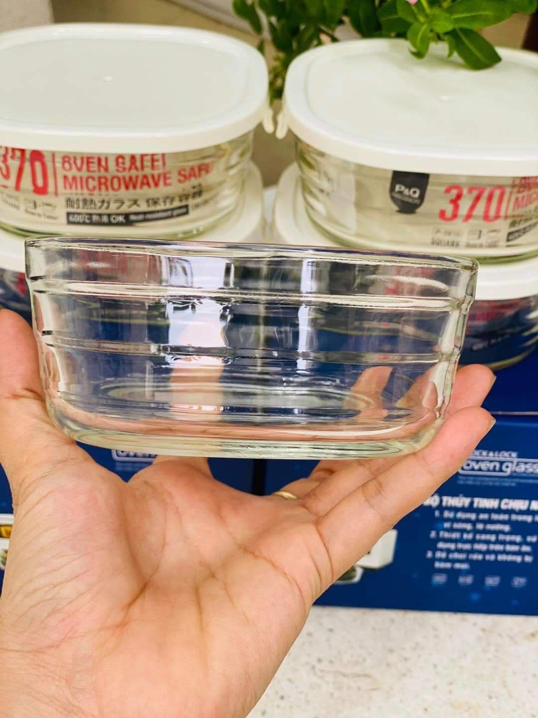 [HCM]Combo 2 hộp thủy tinh lock & lock 370 ml
