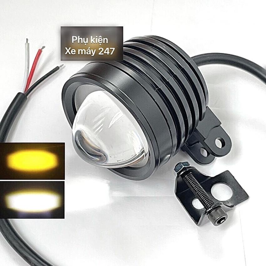 Đèn trợ sáng bi cầu 2 màu-đèn trợ sáng l4b bi cầu 2 màu cos vàng pha trắng-đèn pha bi cầu-dl4bv
