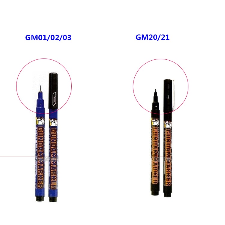 Bút kẻ lằn Gundam Marker GM01-02-03-20-21