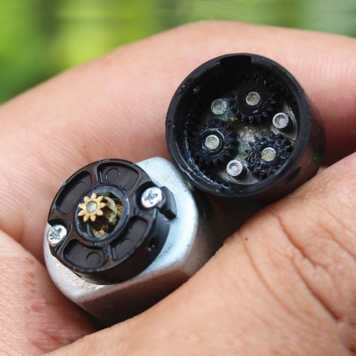 Động cơ mô tơ giảm tốc mini 180 tốc độ cao1300 vòng/phút - 3.7V