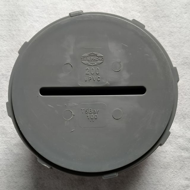 bịt xả 200 , bịt xả thông tắc D200 tiền phong