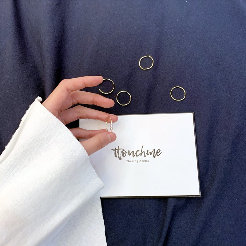 Set nhẫn thời trang phong cách Hàn Quốc cá tính set 3