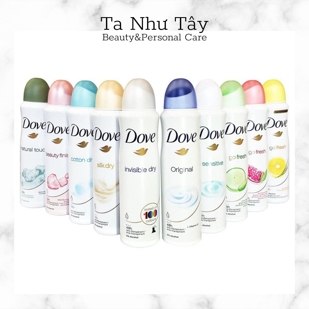 Xịt Khử Mùi DOVE Nữ (bản Mỹ🇺🇸) 150ml