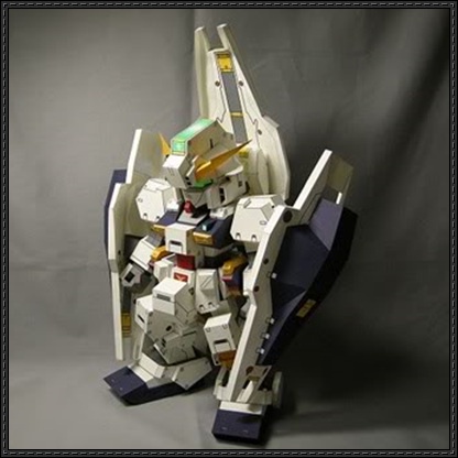 Mô hình giấy DIY SD Gundam RX-121-1 TR-1 Hazel