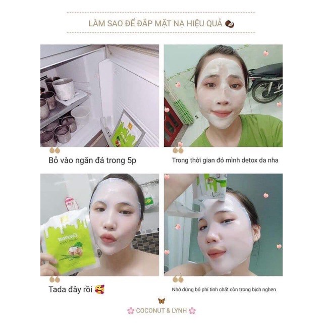 1 Hộp Mặt Nạ Dừa Coco Acosmetics Phương anh
