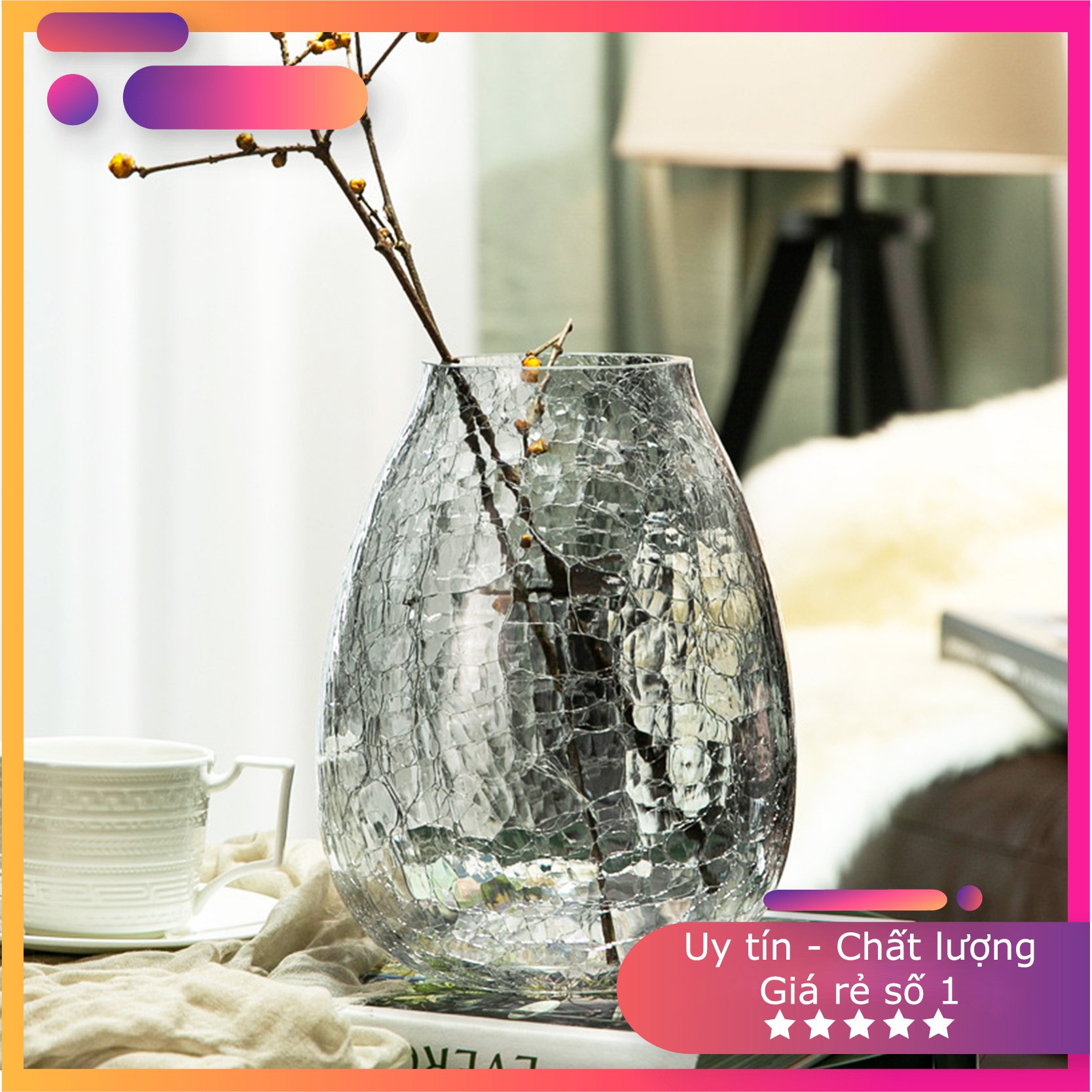 [CHẤT LƯỢNG] Lọ Hoa Men Thủy Tinh Mẫu Siêu Đẹp