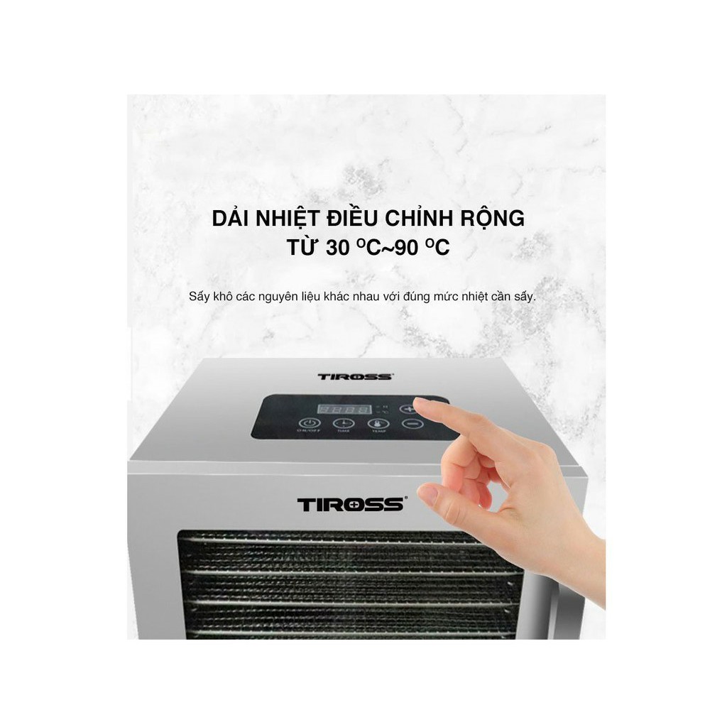 [Chính Hãng] Máy sấy trái cây, hoa quả, thực phẩm Tiross TS9683