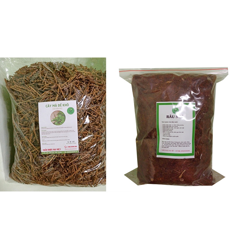 Mã đề + râu ngô mỗi loại 1kg