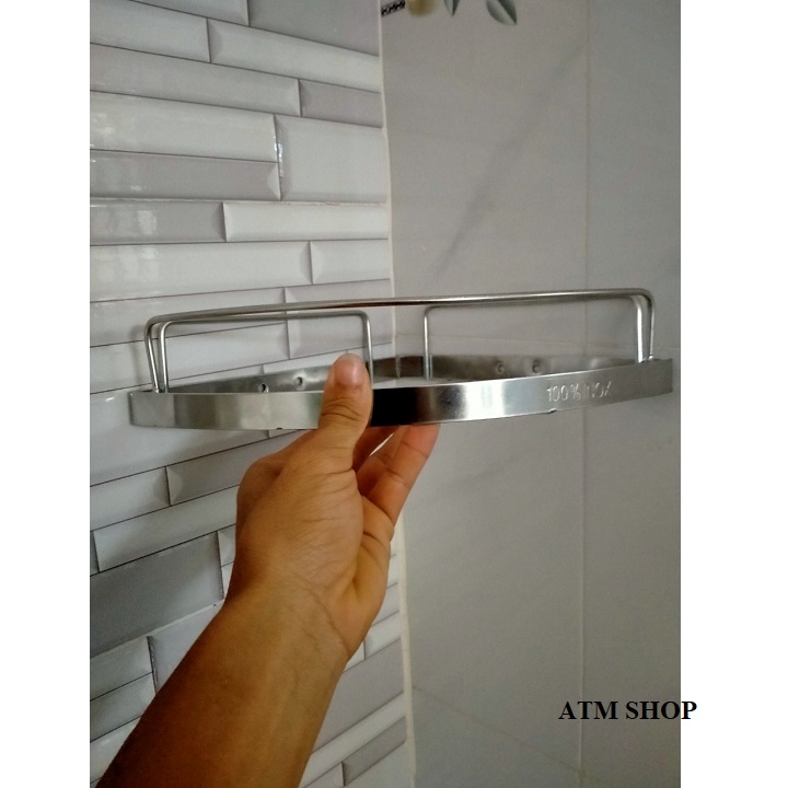 KỆ GÓC NHÀ TẮM  ĐƠN INOX 304