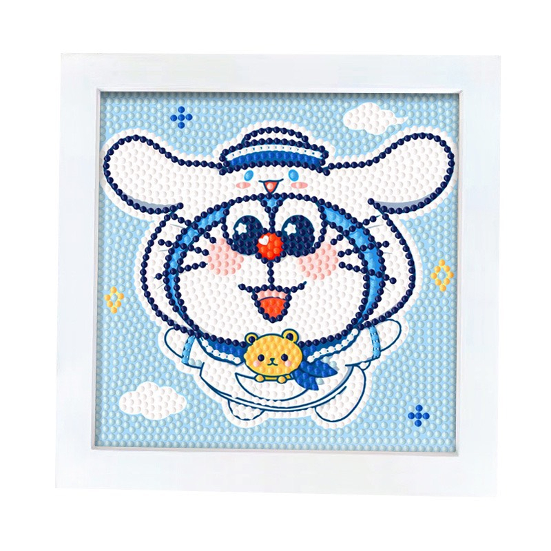 Tranh Đính Đáhoạt hình (ĐÁ ABC CAO CẤP). Kích Thước:20x20cm