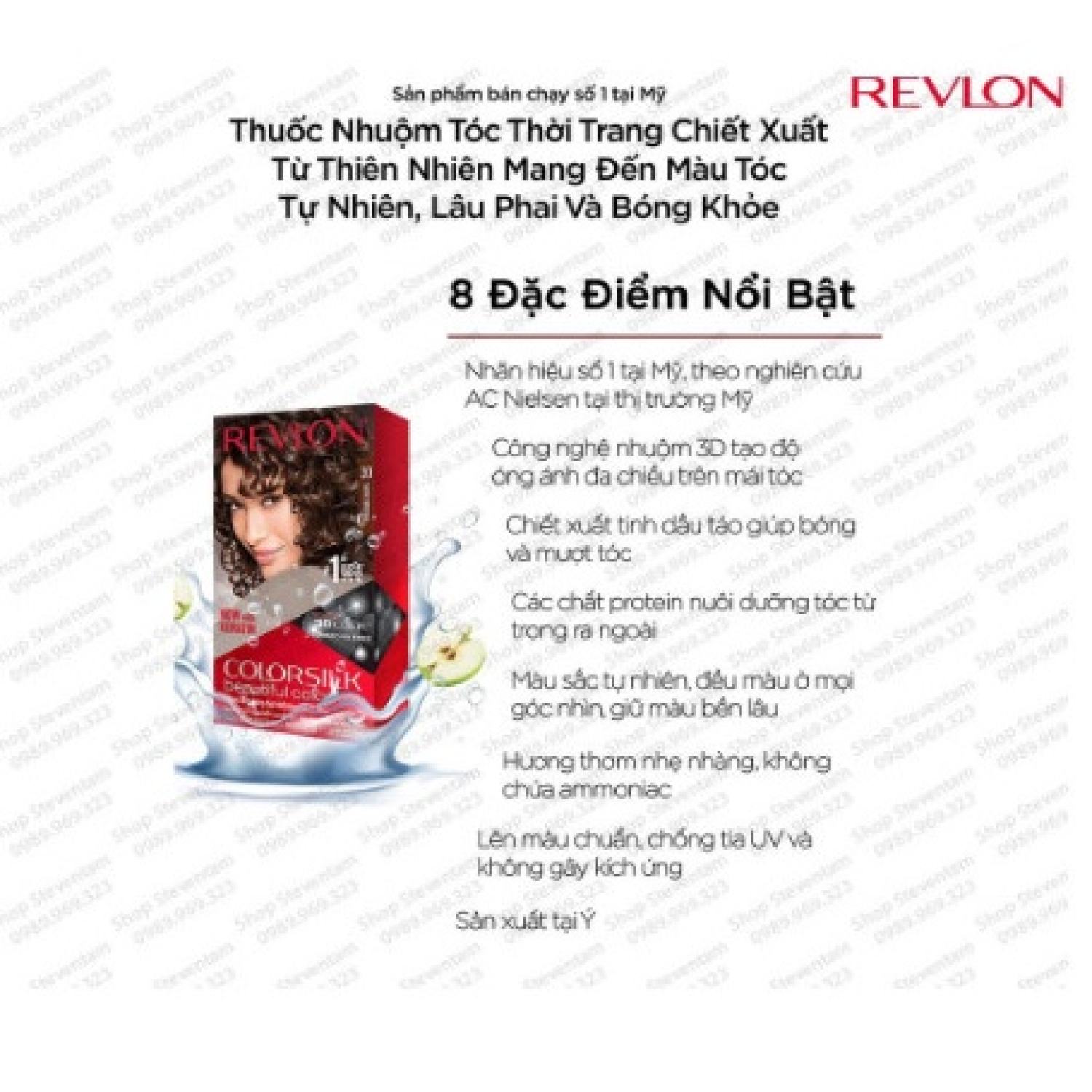 thuốᴄ Nhuộm Tóc Revlon Colorsilk số 30 (Dark Brown)