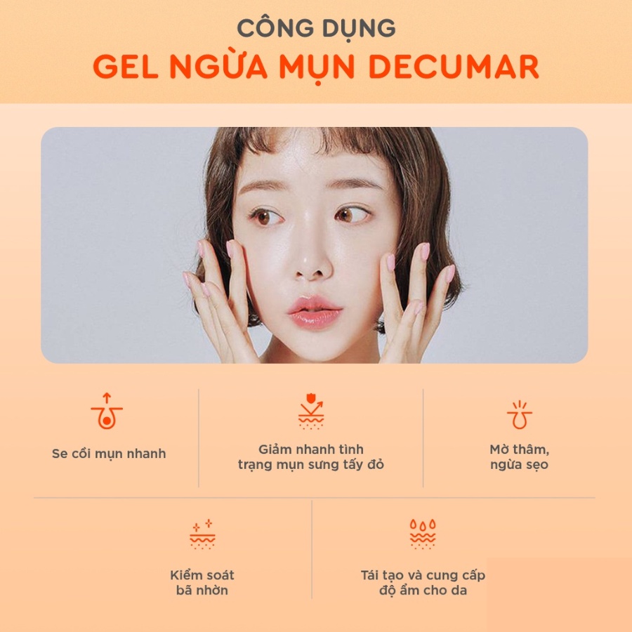 Combo 3 sản phẩm ngừa mụn toàn diện Decumar Advanced (Gel rửa mặt+Gel mụn+Kem chống nắng) - ngochancosmetics