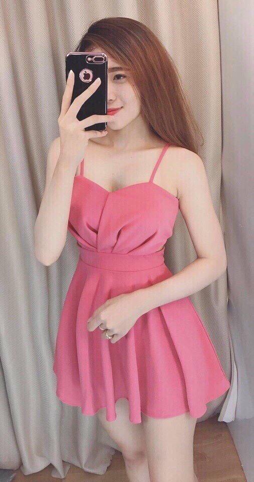 Đầm Nữ 2 Dây Chiết Eo Siêu Xinh UZU.STORE