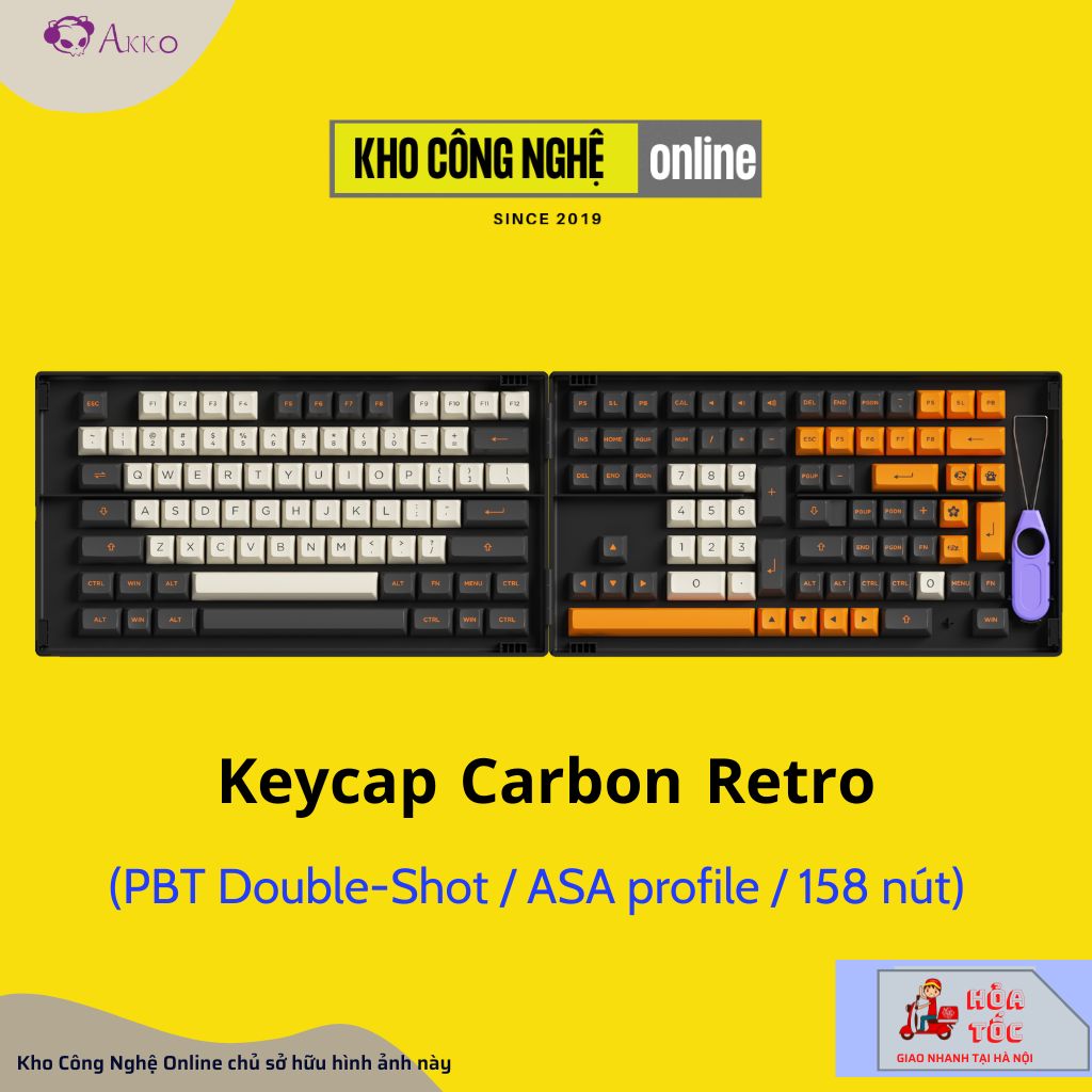 AKKO Keycap set – Carbon Retro