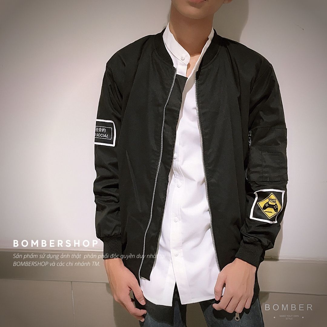 [HCM][Ảnh + video thật] Áo khoác Bomber Design TH.MARK (dòng hàng thiết kế)