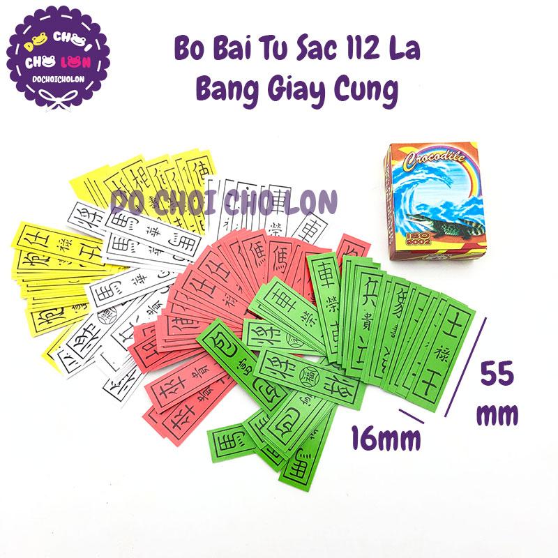 COMPO 10 bộ bài tứ sắc 112 Lá bằng giấy cứng size 16 x 55 mm