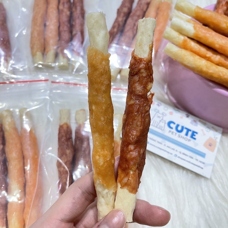 Thanh xương sữa quấn gà nướng