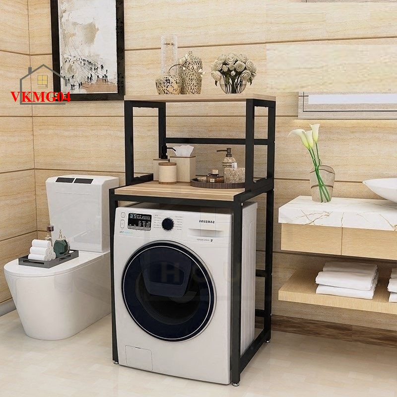 Kệ sau máy giặt 2 tầng tiết kiệm không gian VKMG04 - Nội thất lắp ráp Viendong Adv