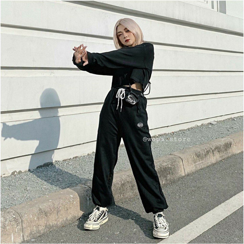 Quần Jogger Nỉ Thêu SPUN Ulzzang