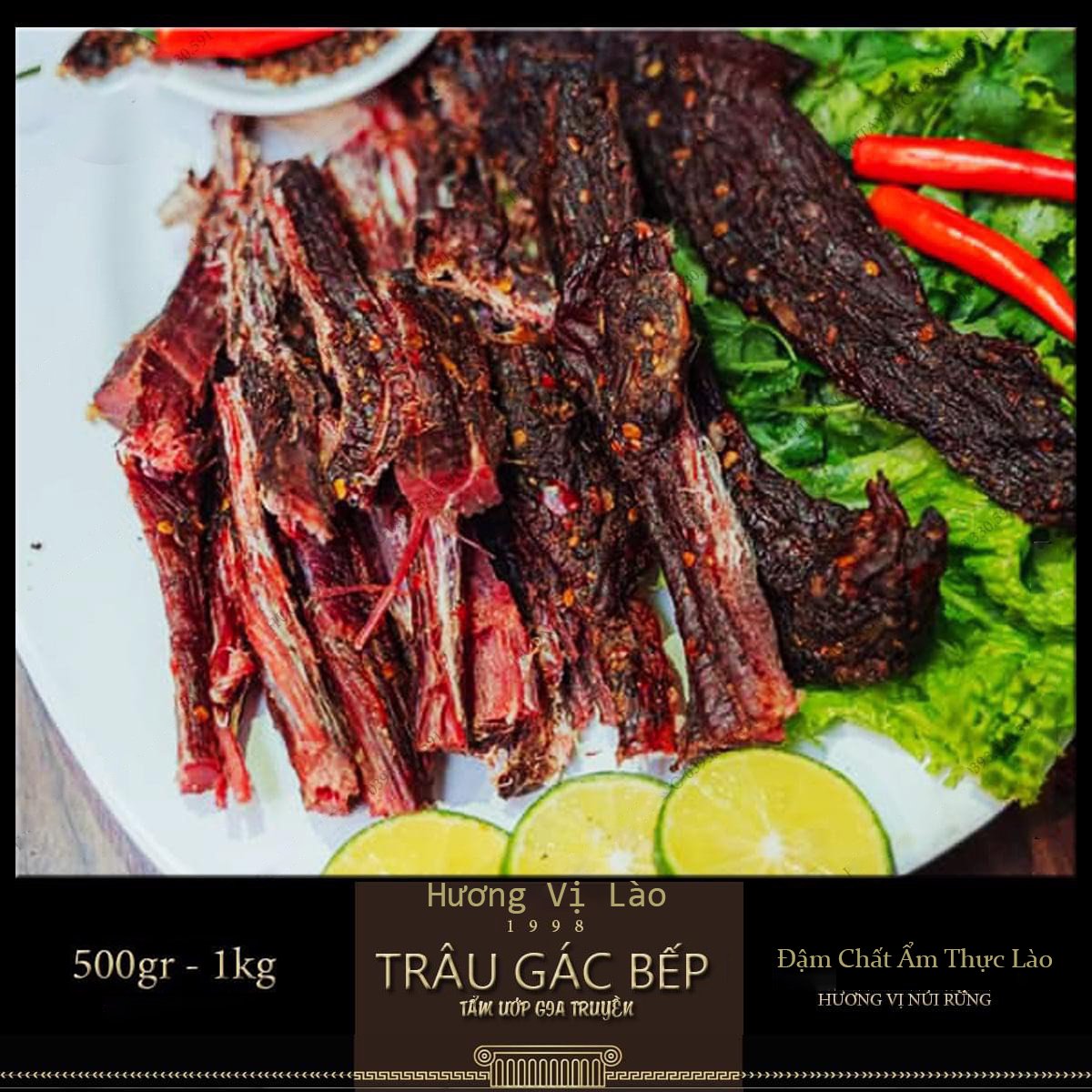 Đặc Sản Thịt Bò Khô Lào 0,5kg/túi