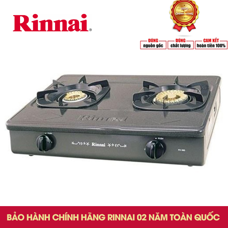 [Voucher 7% Max 800K] Bếp gas đôi Rinnai RV-365(G)N   (Đen)