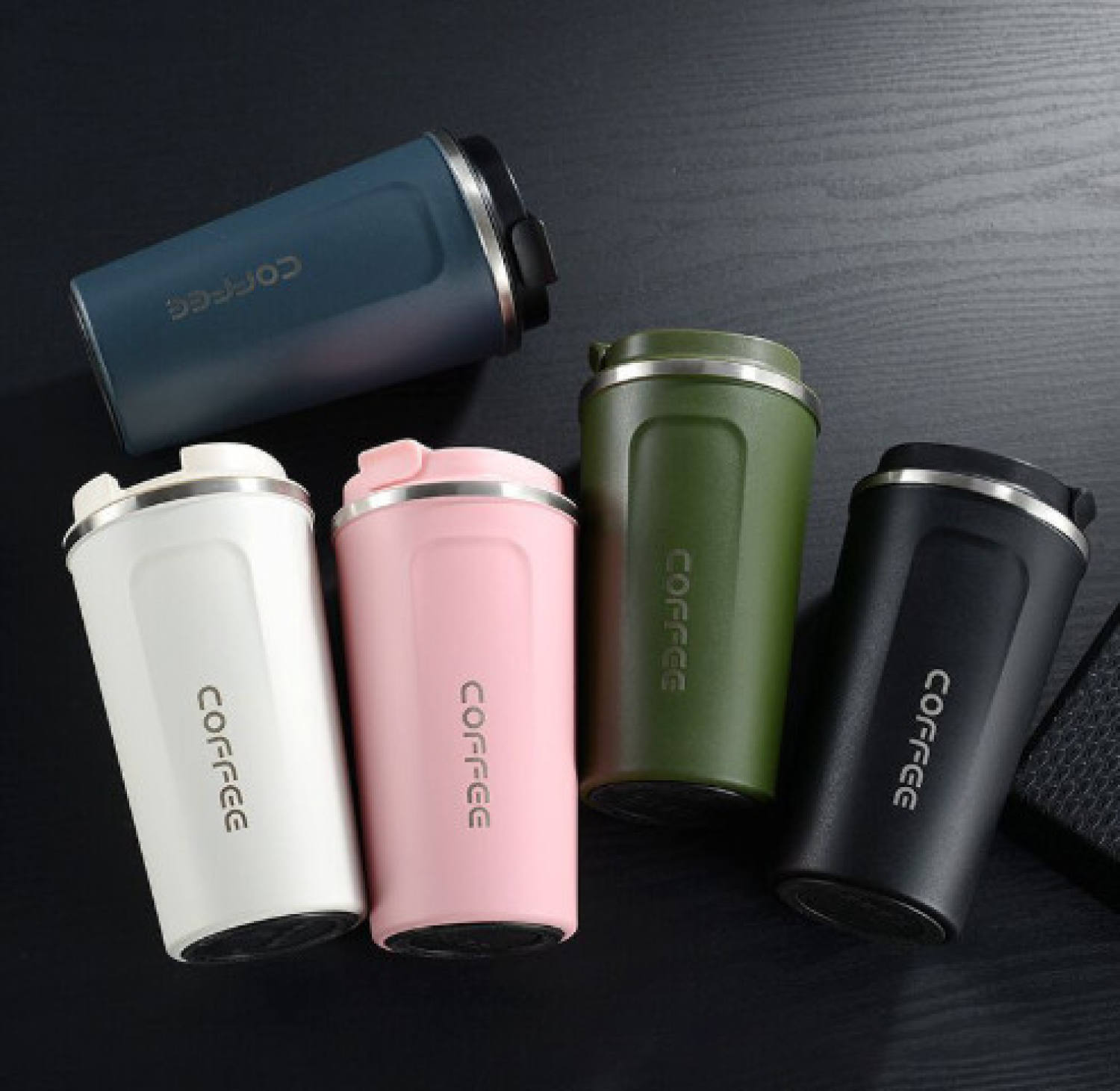Ly giữ nhiệt Coffee 510ml，Cốc inox 304 cao cấp