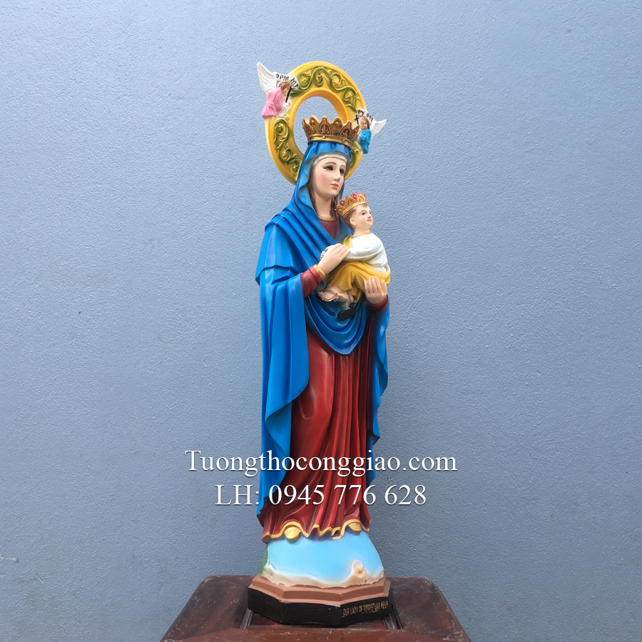 Tượng Đức Mẹ Hằng Cứu Giúp 60cm composiste