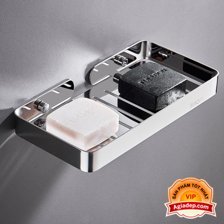 Giá đựng xà phòng nhà tắm sang trọng sus304 - hàng cao cấp italia