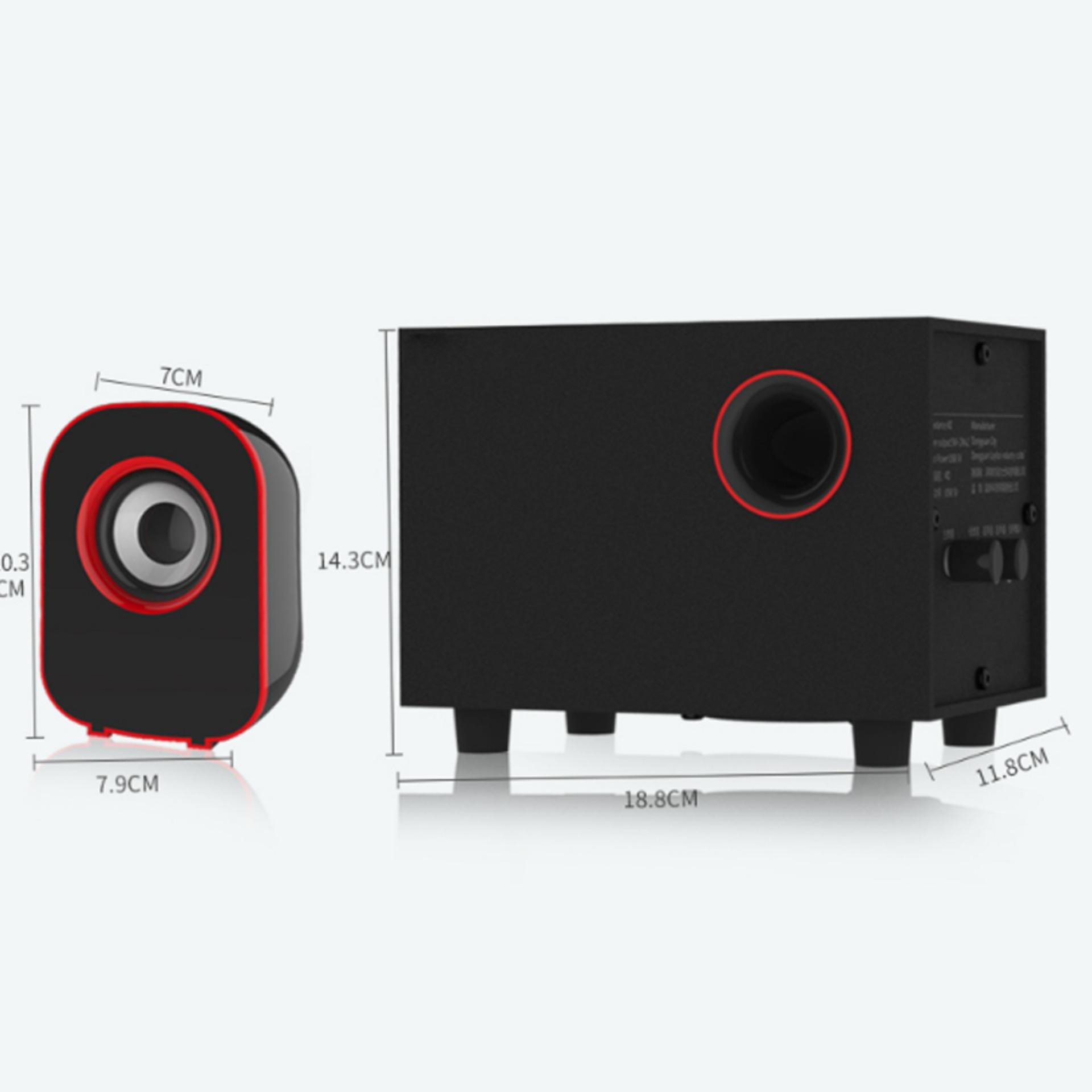 Bộ Loa Máy Tính Để Bàn 2.1 SADA D-200B + Tặng Bật Lửa MONGRONG Cao Cấp