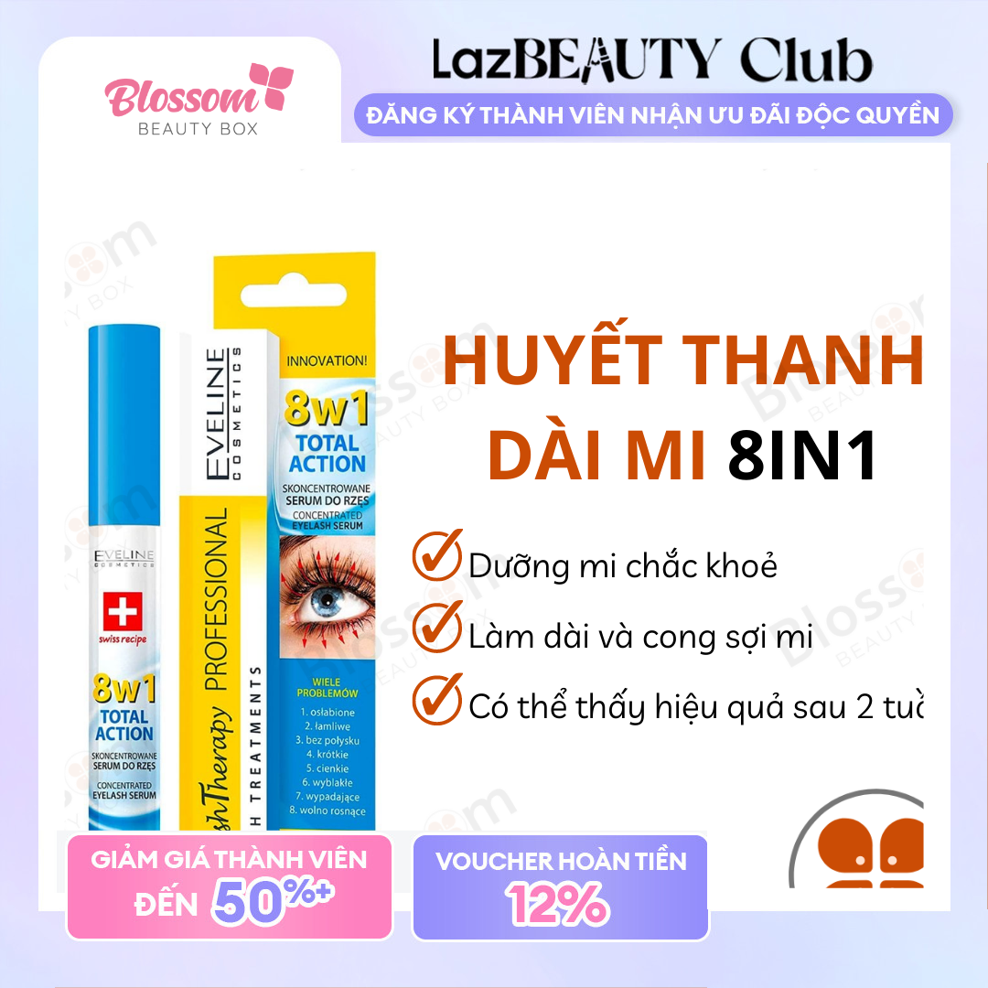Dưỡng dài mi Eveline 8 IN 1