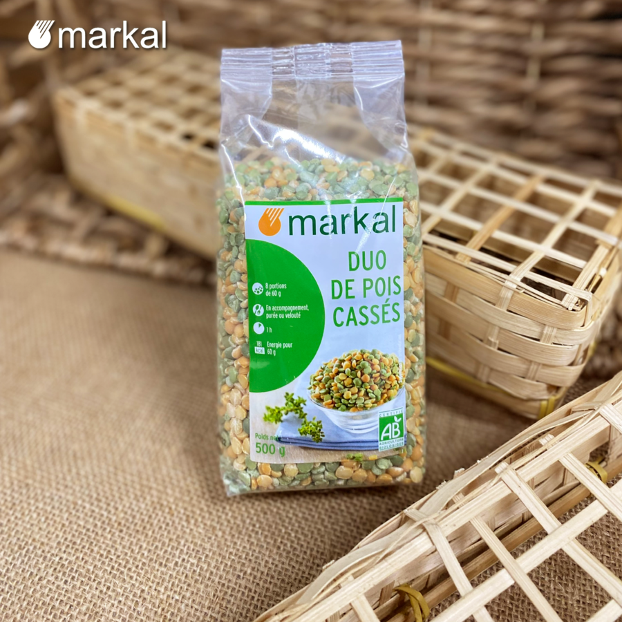 [Date 14.10.2024] Đậu Hà Lan hữu cơ Markal (xanh & vàng) 500g
