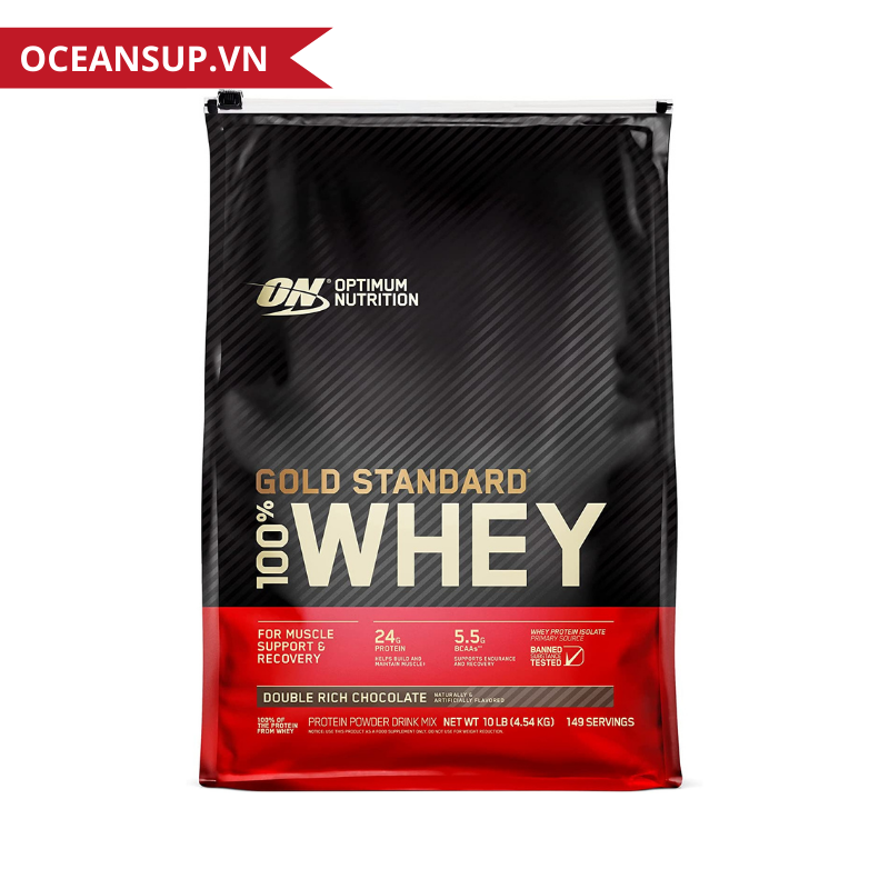 Whey Potein ON Whey Gold Standard hộp 10lbs (4.5g)