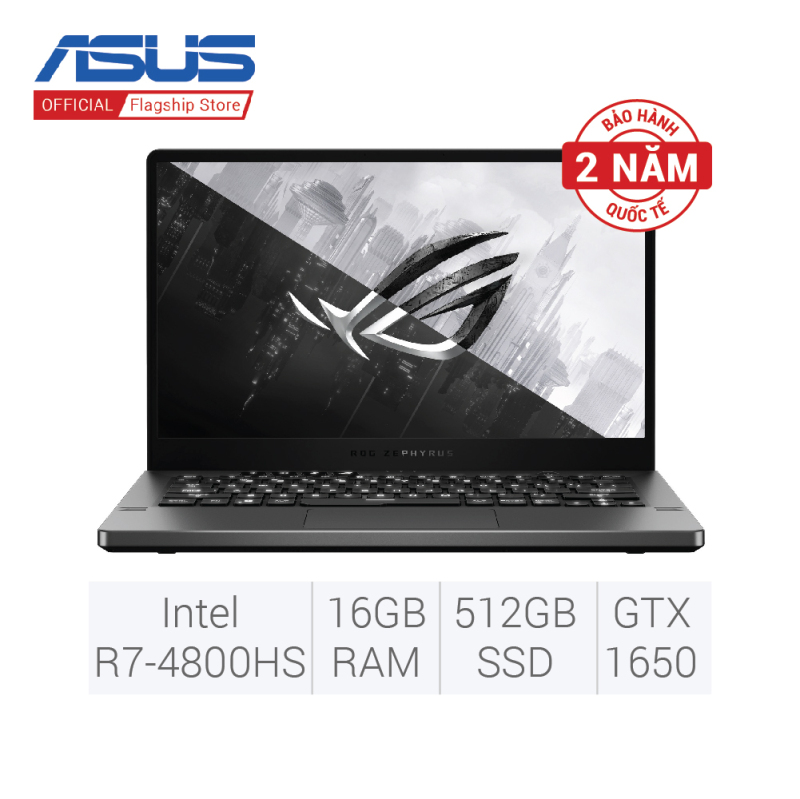 Bảng giá Laptop Gaming Asus ROG Zephyrus G14 GA401II-HE152T (AMD R7-4800HS/ GTX1650Ti 4GB GDDR6/ 16GB DDR4 3200MHz/ 512GB SSD PCIE G3X4/ 14 FHD IPS 120Hz/ Win10) Phong Vũ