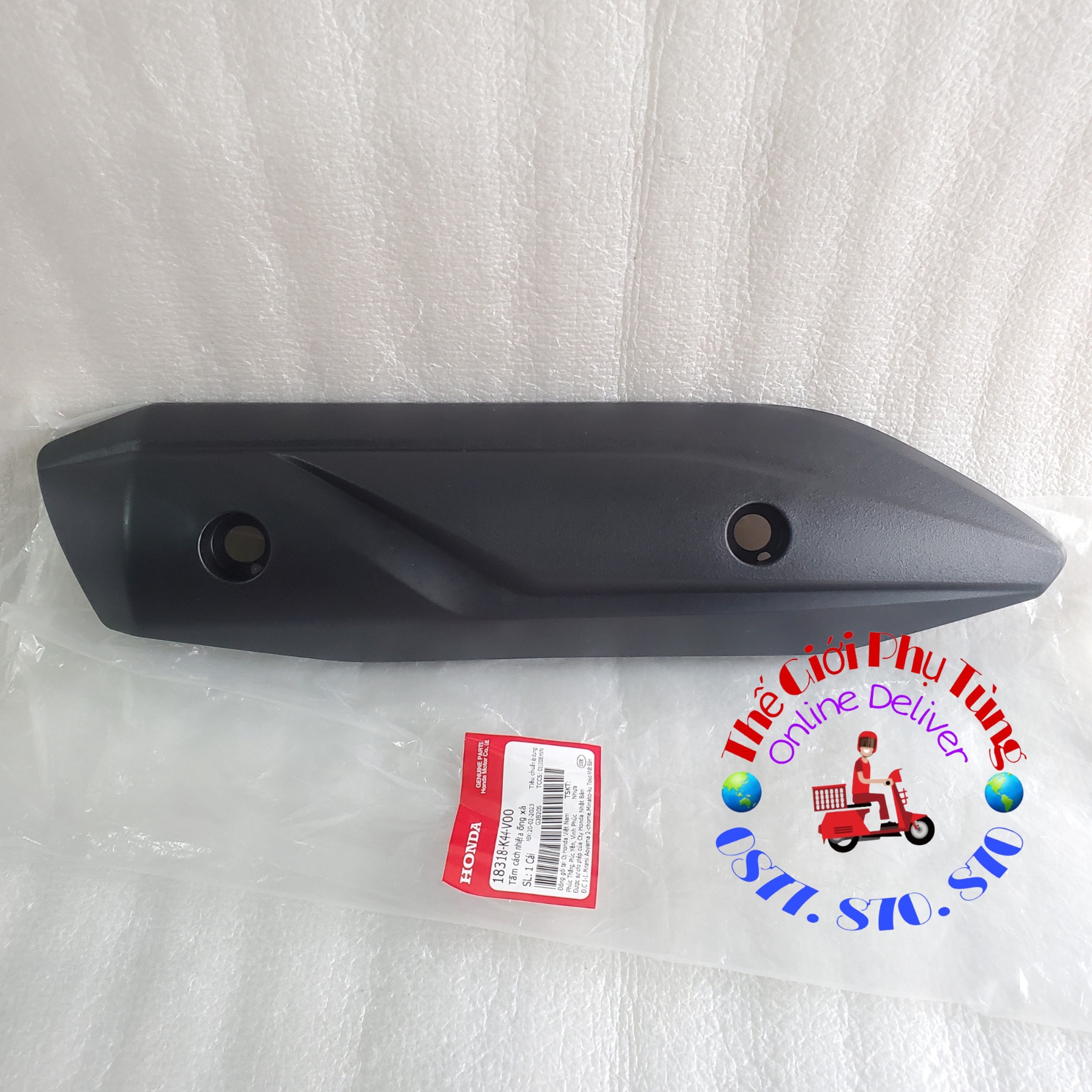 Che pô, ốp pô vision 2014-2019 zin honda việt nam - 18318-k44-v00