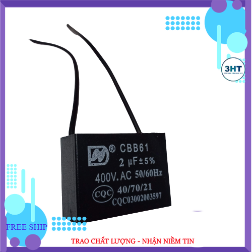 10 tụ điện 2 MF 400VAC - Tụ quạt điện