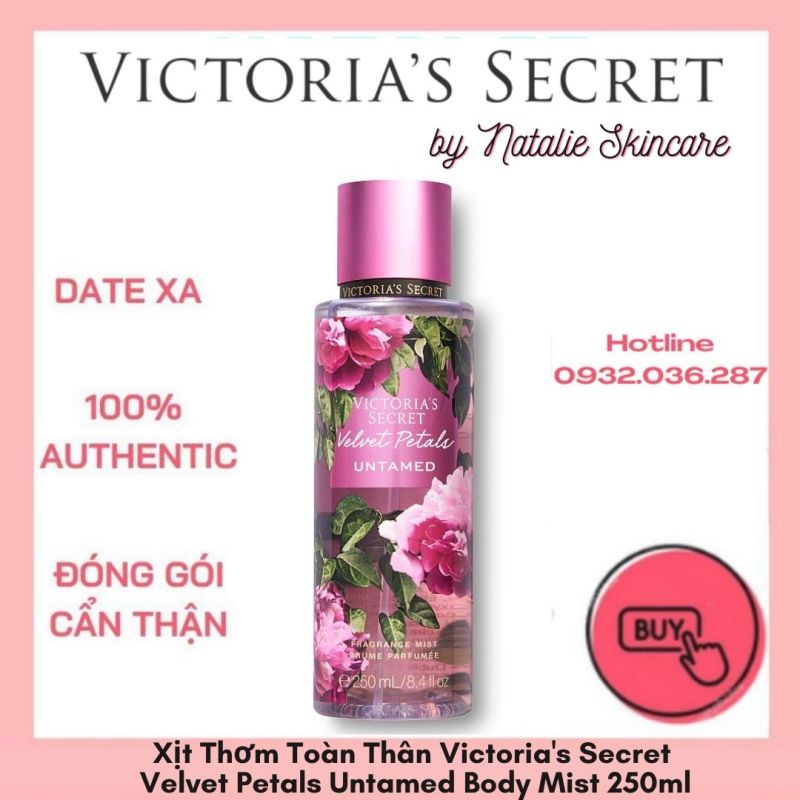 Xịt Thơm Toàn Thân Victorias Secret  Velvet Petals Untamed Body Mist 250ml