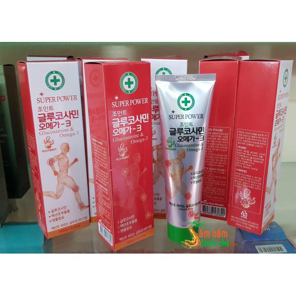 Hộp dầu xoa bóp SUPER POWER Hàn Quốc (Glucosamine & Omega-3)