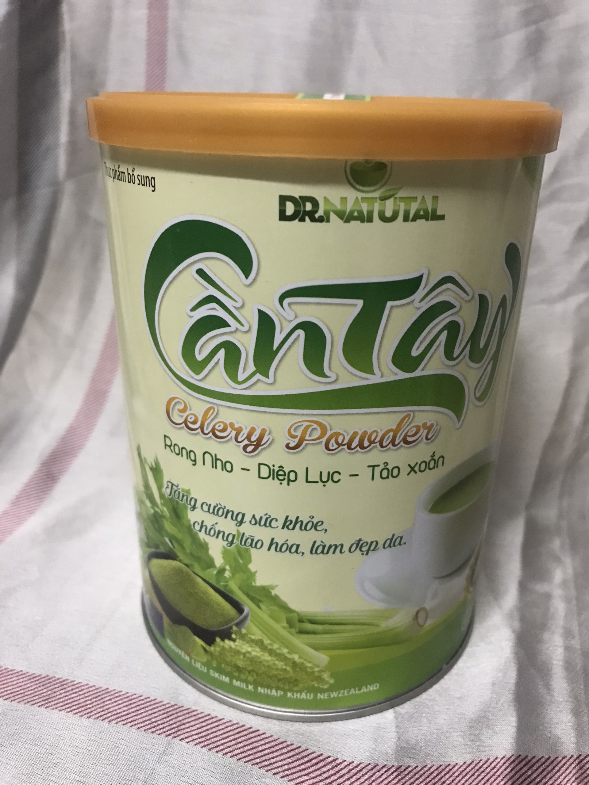 Sữa bột cần tây rong nho, diệp lục, tảo xoắn organic nguyên chất 100%. bột cần tây organic