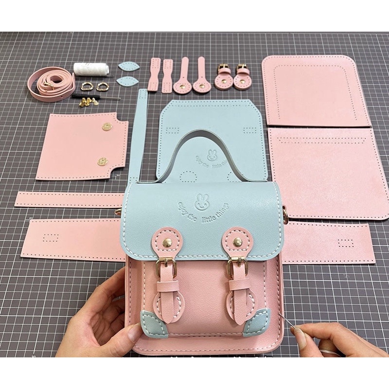 Túi đeo chéo tự may handmade