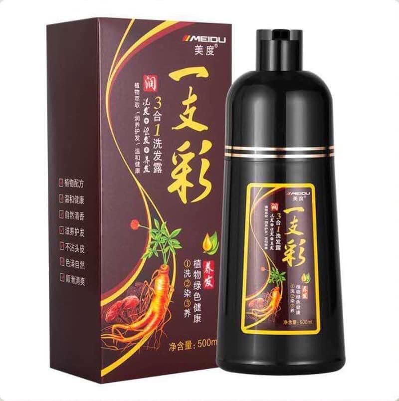 Dầu gội nâu phủ bạc hàn quốc meidu 500ml